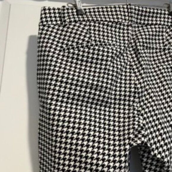 JCrew Factory Winnie Pant 10P Houndstooth (Black and White) - Picture 3 of 7